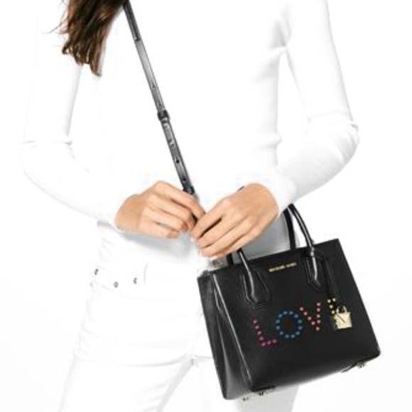 NWT WOMEN'S Michael Kors MERCER MEDIUM LOVE - Picture 3 of 5